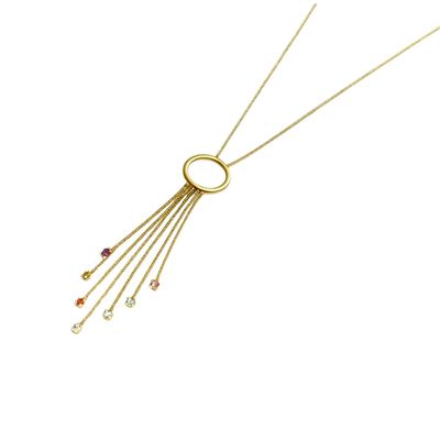 Imagen 2 del producto Collar Oro Amarillo 18kt Aurora Multicolor