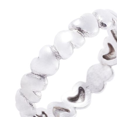 Imagen 2 del producto Anillo de Plata Esterlina 925 Corazones 36