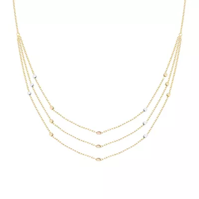 Imagen 1 del producto Collar de Oro 18kt Triple Cadena
