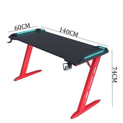 Imagen 2 del producto Escritorio Gamer Profesional 140x60x74cm Mesa Con Luces RGB