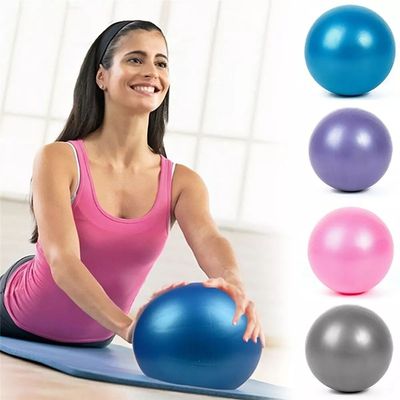 Imagen 2 del producto Pelota Balon Yoga 75 Cm Pilates Con Inflador - Gris