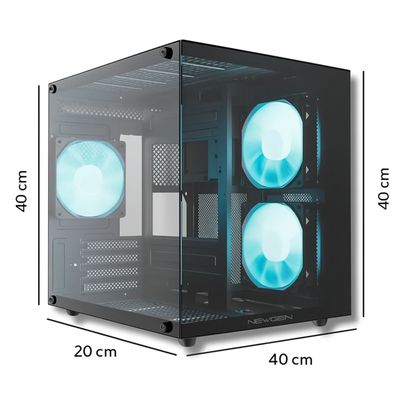 Imagen 2 del producto Gabinete Case Gamer Micro ATX Mini ITX Vidrio Templado