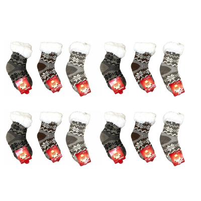 Pack 6 Pares Calcetines Antideslizante Interior Con Chiporro Niños Unisex