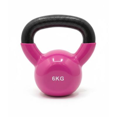 Pesa Rusa Kettlebell 6kg Acero Y Vinilo--6KG