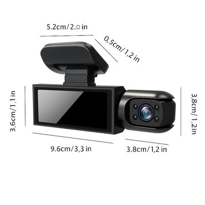 Imagen 2 del producto Cámaras Para Autos Frontal y Tablero 2 En 1 HD 1080p