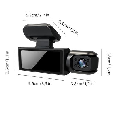 Imagen 2 del producto Cámaras Para Autos Frontal y Tablero 2 En 1 HD 1080p