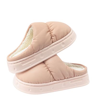 Pantuflas De Algodón Acolchadas Polar Cálidas Impermeables
