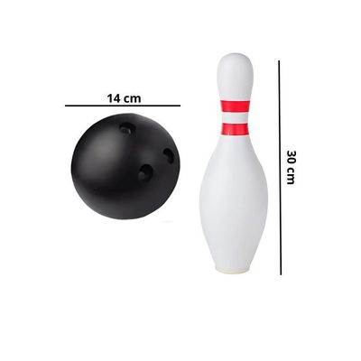 Imagen 2 del producto Bowling Para Niños Blanco Juguete 10 Pinos + 2 Pelotas