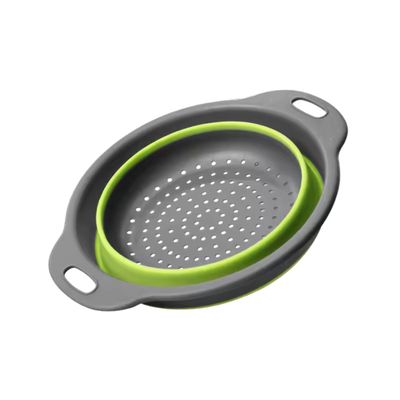 Colador De Silicona Escurridor Redondo Multiuso Plegable
