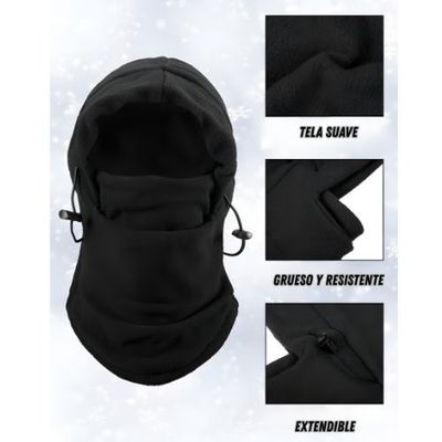 Imagen 2 del producto Pasamontañas Balaclava Gorro Mascara Polar Deportes Invierno