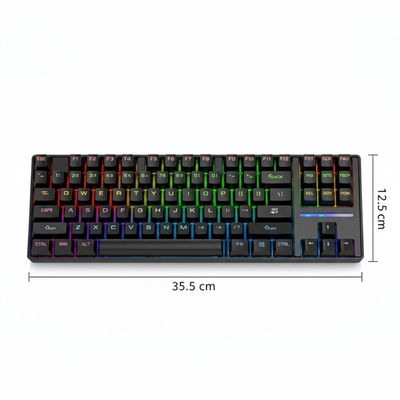 Imagen 2 del producto Teclado Gamer SK16 QWERTY Con Luz RGB 87 Teclas Mecanico