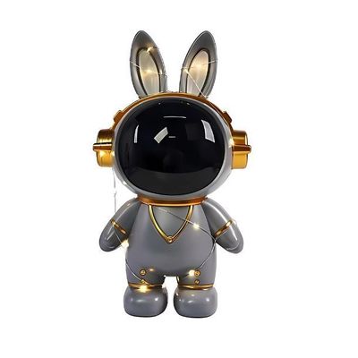 Alcancia Astronauta Conejo Espacial Caja De Ahorros