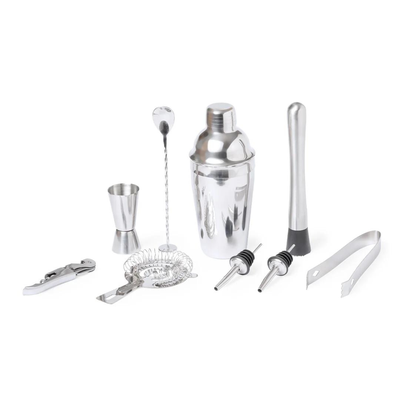 Imagen 2 del producto Set Coctelero Bar + Utensilios 10 Pzs Acero Inoxidable