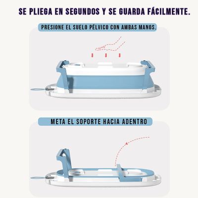 Imagen 2 del producto Bañera Plegable Temperatura Tina De Baño Portatil para Bebes