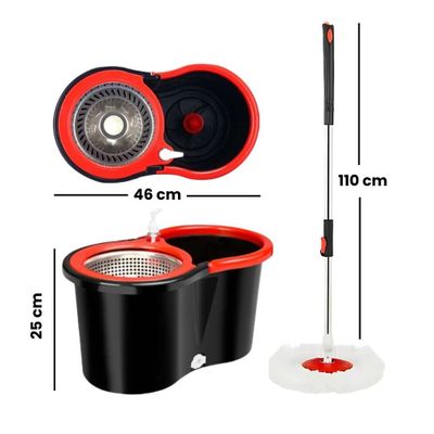 Imagen 2 del producto Mopa Trapeador Giratoria 360 Metalica