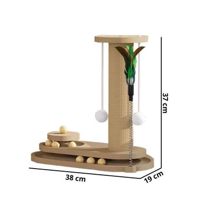 Imagen 2 del producto Rascador Felino Centro Interactivo Accesorios Juego Mascotas