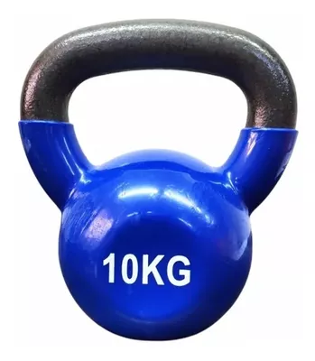 Pesa Rusa Kettlebell 10kg Acero Y Vinilo