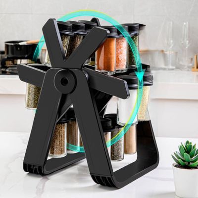 Imagen 2 del producto Especiero Giratorio 18 Frascos Ruleta Dispensa Condimentos