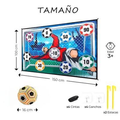 Imagen 2 del producto Juego de Futbol Porter a De Velcro Para Ni os Con Pelota