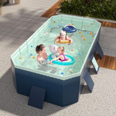 Imagen 2 del producto Piscina Infantil 2.6 Metros Armable Plegable Para Exteriores