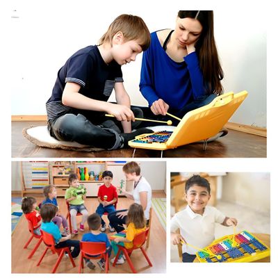 Imagen 2 del producto Metalofono 25 Notas Cromático Placas Colores