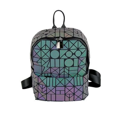 Imagen 2 del producto Mochila Rhombus Luminoso Coreana Para Estudiantes Unisex - Negro