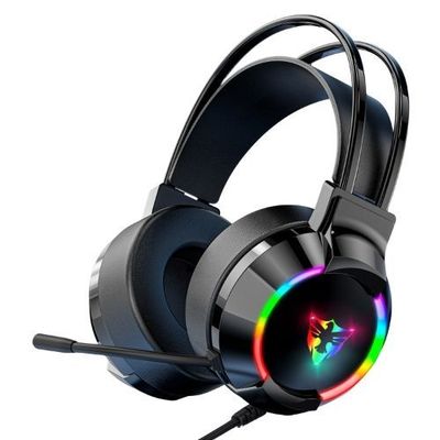 Audifonos Con Microfono Gamer Auriculares Diadema USB RGB