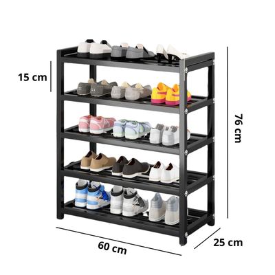 Imagen 2 del producto Zapatero 5 Niveles Mueble Organizador Almacenamiento Ropa