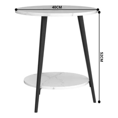 Imagen 2 del producto Mesa de Centro Redonda 40x40x52cm Decoración Minimalista