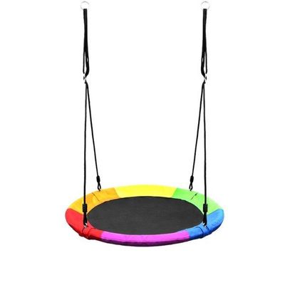 Columpio Redondo Multicolor Infantil Colgante Para Exterior