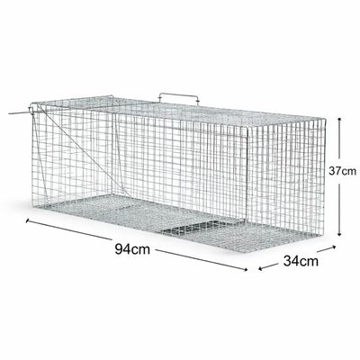 Imagen 2 del producto Jaula Plegable 94x34x37 cm Ideal para Mascotas y Transporte