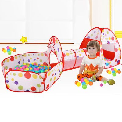 Imagen 2 del producto Miniparque Infantil, Túnel de Gateo y Piscina de Pelotas