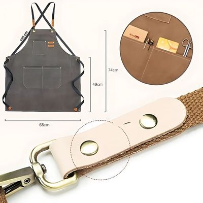 Imagen 2 del producto Delantal Pechera Unisex Multiuso Hogar Trabajo Parrilla