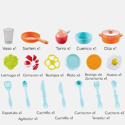 Imagen 2 del producto Juego de Cocina con Luces y Sonidos 42 Piezas