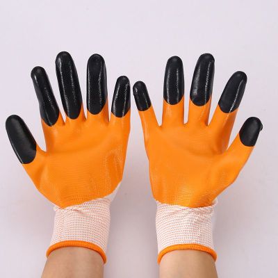 Imagen 2 del producto Pack x12 Guantes de Goma Antideslizantes Jardin Limpieza y mas