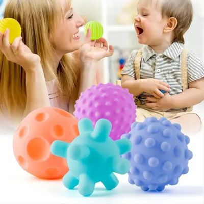 Imagen 2 del producto Set 6 Pelotas Estimulación Sensorial Para Bebés Texturizada