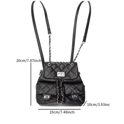 Imagen 2 del producto Cartera De Cuero Pu Tipo Mochila Urbana Elegante Para Dama