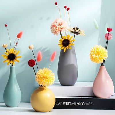 Imagen 2 del producto Set 4 Floreros Estilo Nórdico De Ceramica