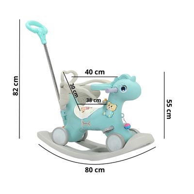 Imagen 2 del producto Balancin Caballito Mecedor Y Correpasillo Desmontable 2 en 1