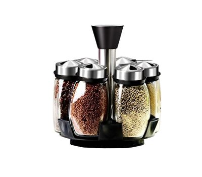 Set 6 Organizador Especieros Condimentos Giratorio 360