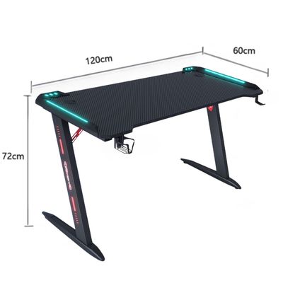 Imagen 2 del producto Escritorio Gamer Profesional 120x60x72cm Mesa Con Luces RGB