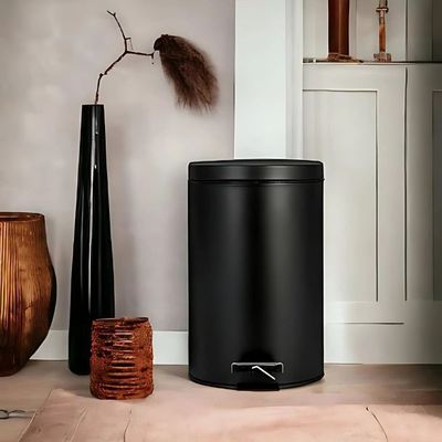 Imagen 2 del producto Papelera 8 Litros Elegante Con Pedal Basurero Ofic