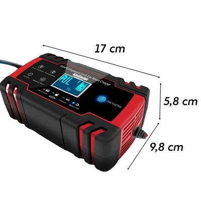 Imagen 2 del producto Cargador Batería 12V 10A Auto Moto Carga Rapida Inteligente