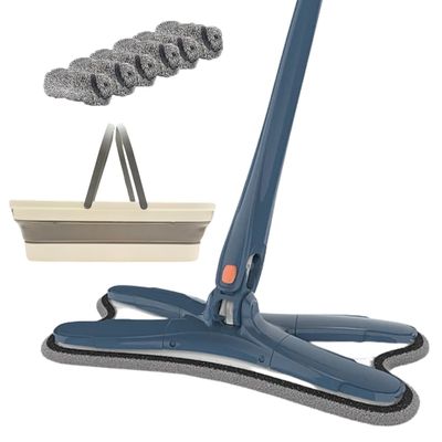 Imagen 1 del producto Mopa Trapeador Tipo X Con Escurridor 6 Repuesto Multiusos