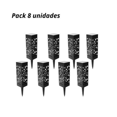 Imagen 2 del producto Pack 8 Faroles Solares Modernos Para Jardin Exteriores