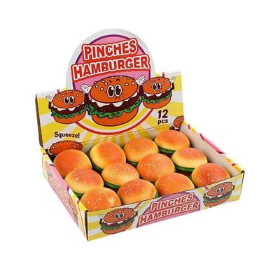Pelota Antiestrés Hamburguesa Caja 12 Unidades