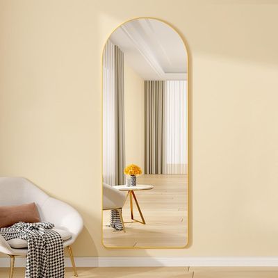 Imagen 2 del producto Espejo Ovalado Cuerpo Entero 160x50cm Con Base Plegable