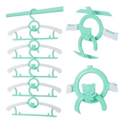Imagen 2 del producto Pack 10 Ganchos Perchas Largo Adjustable Para Niños Y Bebe