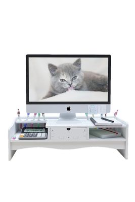 Imagen 1 del producto Soporte De Computadora 2 Niveles con Cajón Organizador