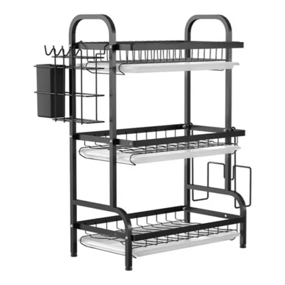 Imagen 1 del producto Escurridor Secador De Platos 3 Niveles Estructura De Acero